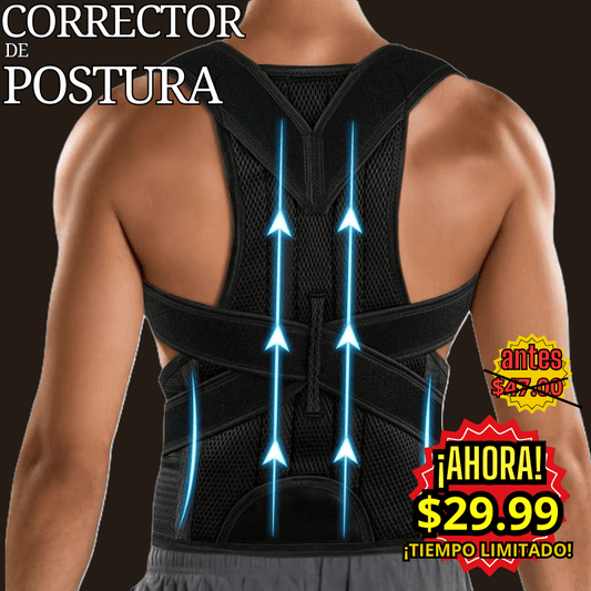 CHALECO CORRECTOR DE POSTURA - POSTURA HERGIDA Y UNA ESPALDA SALUDABLE