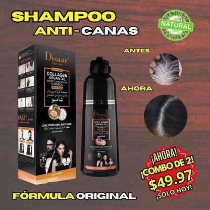 👋 ADIÓS A LAS CANAS - SHAMPOO ANTI CANAS FÓRMULA ORIGINAL 🌱