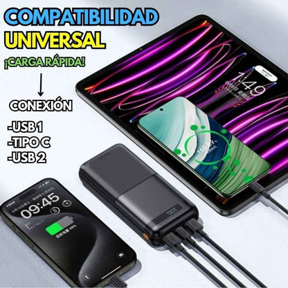 ⚡🔋 SUPER POWER BANK 20,000 mAh - CARGA RÁPIDA UNIVERSAL 🚀✨