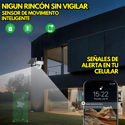 🔒 CÁMARA DE VIGILANCIA CON RECARGA SOLAR - SEGURIDAD Y TRANQUILIDAD PARA TU HOGAR 🌞✨