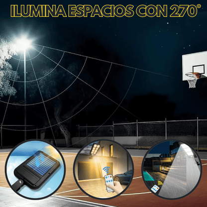 ILUMINACION CON LUCES SOLARES