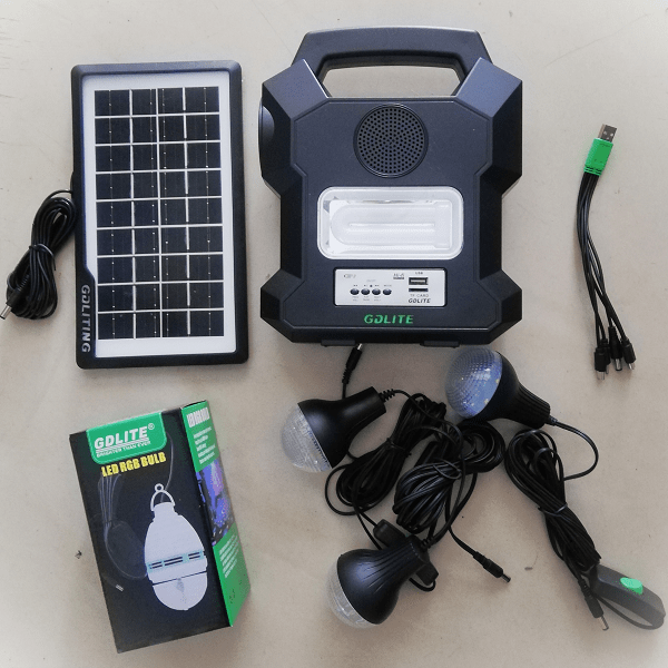 🔆💡 SOLAR CITY GDLITE - LÁMPARA SOLAR POWER BANK + 3 FOCOS LED ( GRATIS 1 FOCO DE FIESTA EXTRA)💡🔆